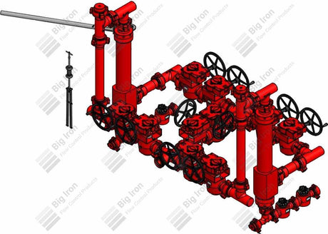 Vertical Debris Catcher Dual Barrier 3" Fig 1502 W/ 4" Screen & 7" Od 5" Id X 46" Long Barrel 15,000 Psi Standard Service